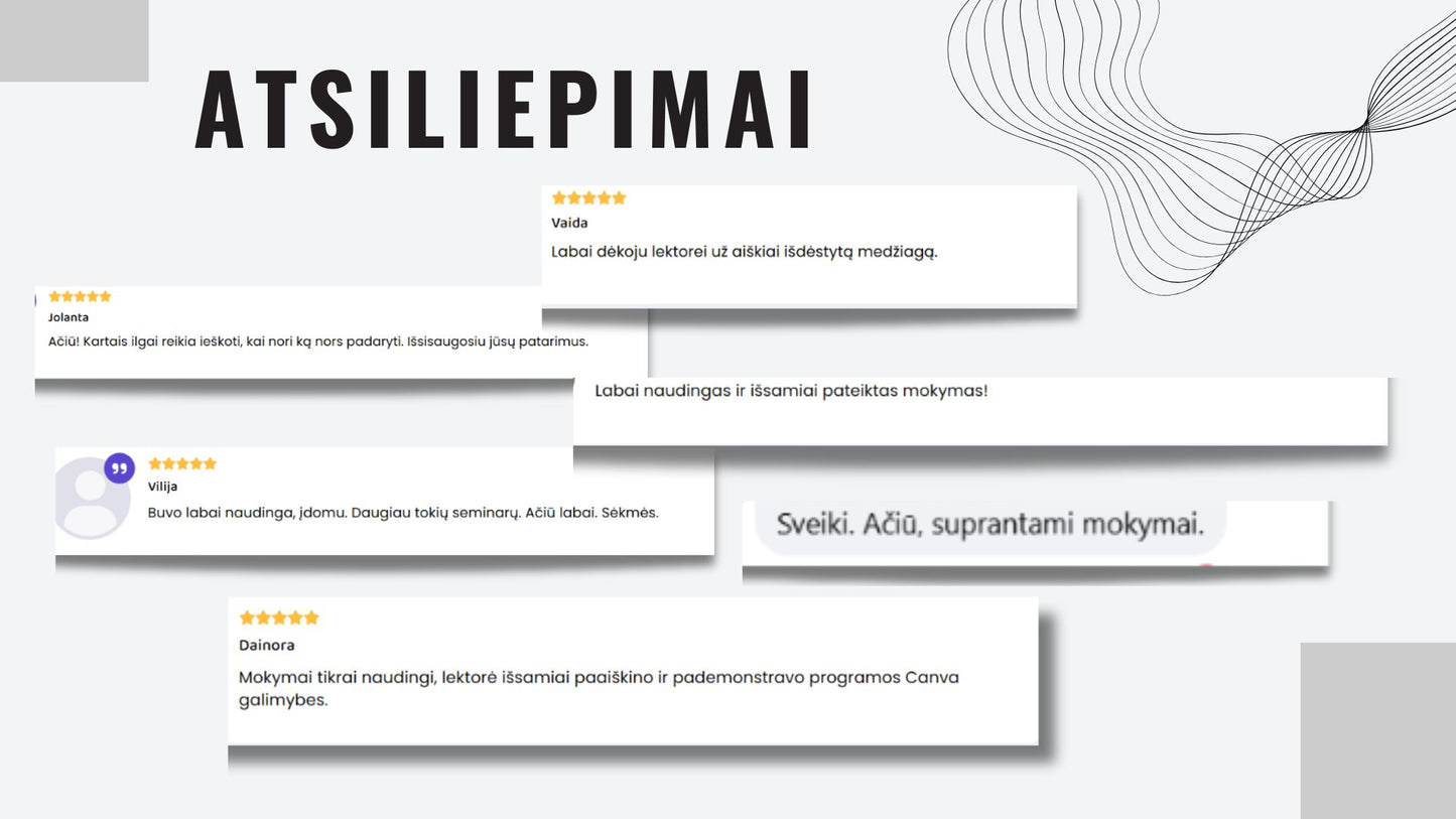 3 DIENŲ CANVA MOKYMAI