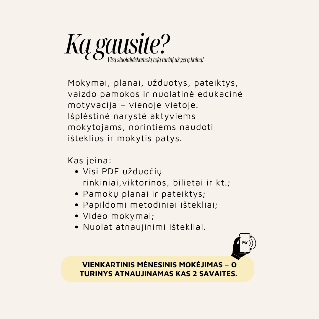 MOKOMOJO TURINIO PRENUMERATA