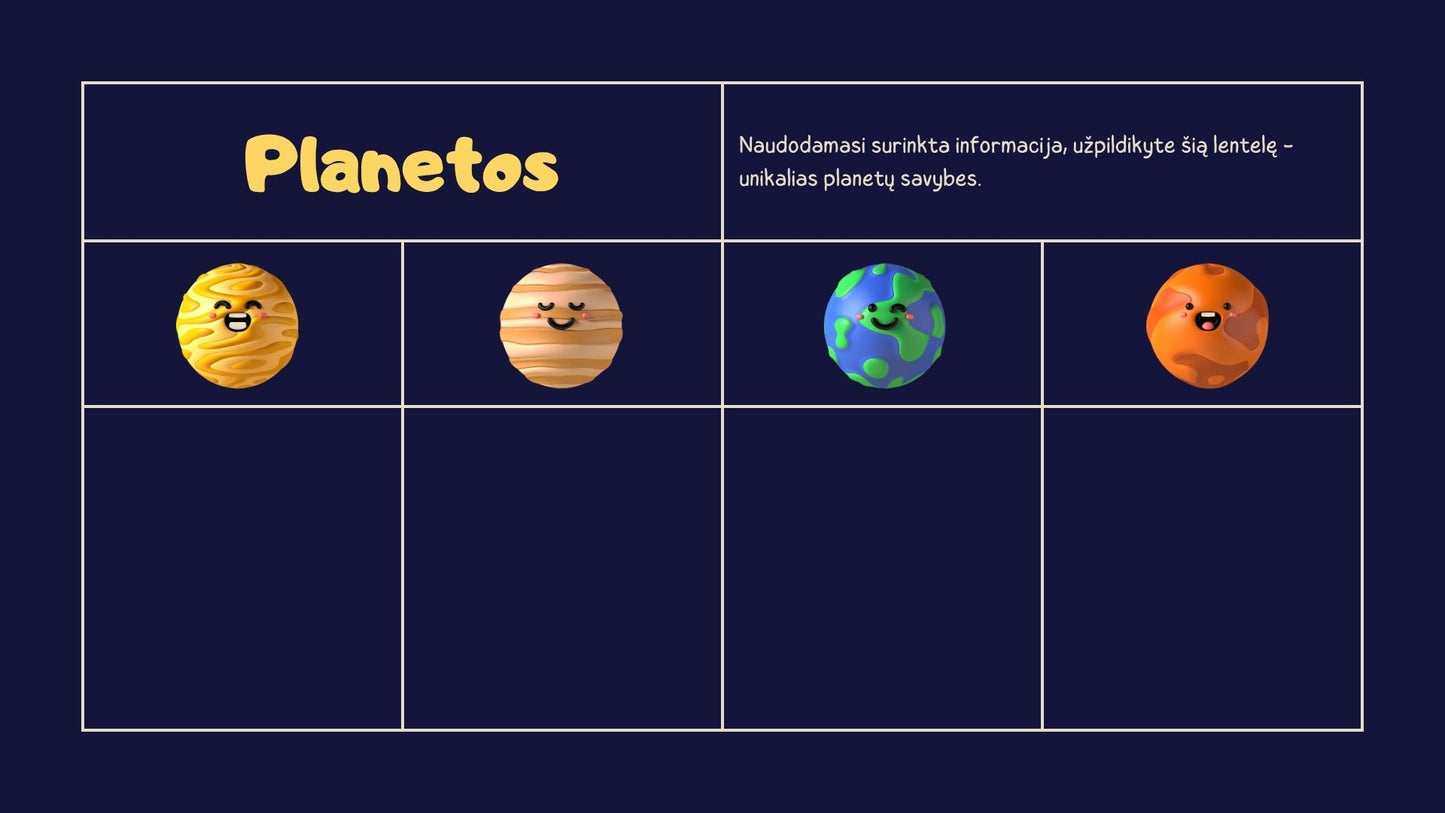 Pateiktys: Saulės Sistema + užduotys.