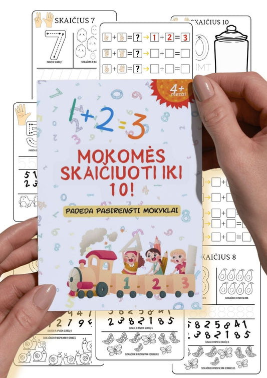 Mokomės skaičiuoti iki 10!
